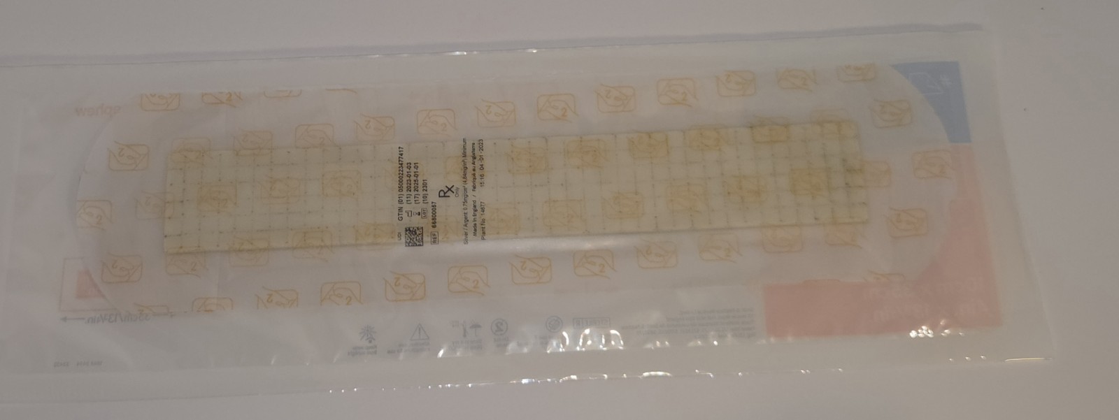 *7-Pieces* Smith & Nephew Acticoat Surgical Silcryst 4″ x 13 » Dressing 66800057