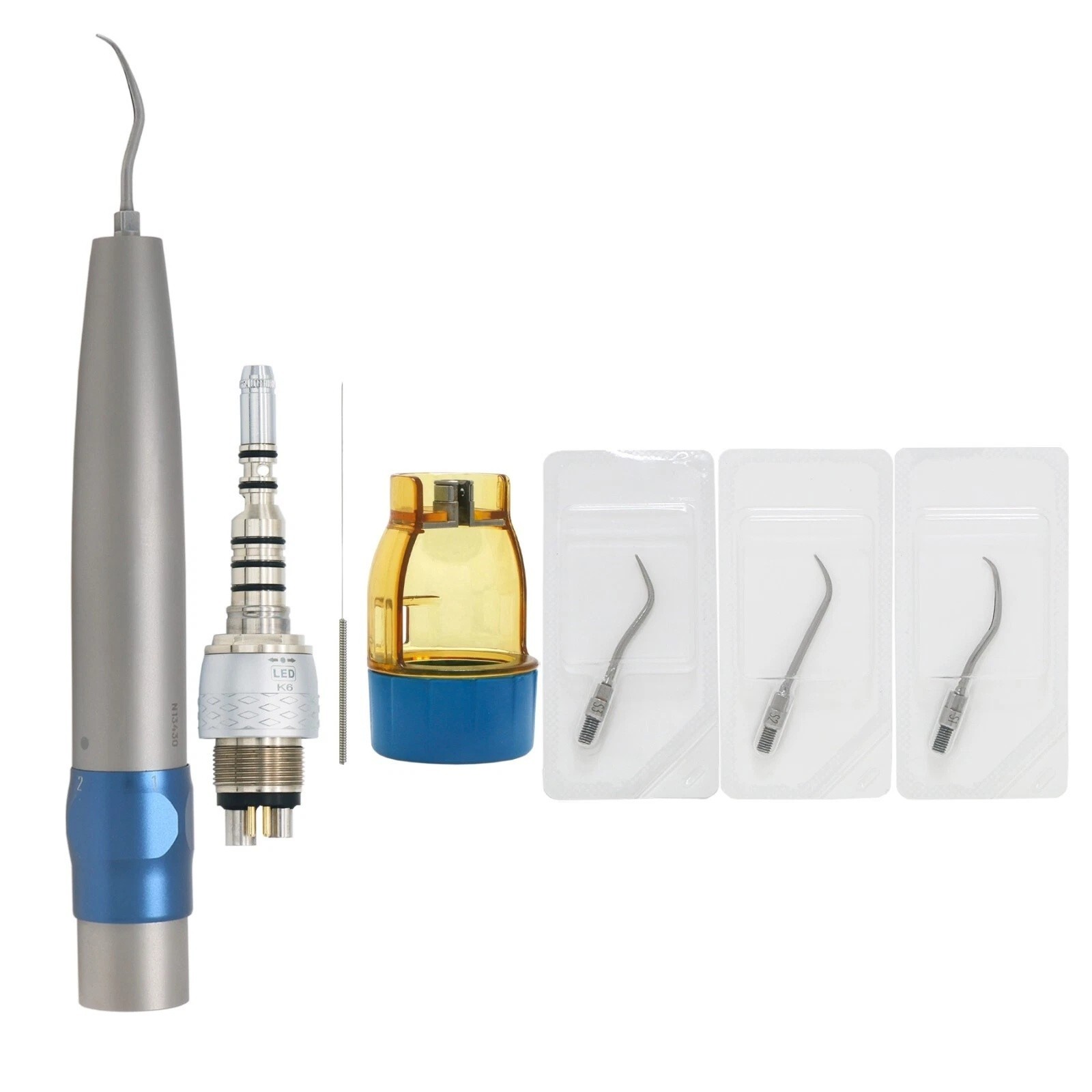 10 Yabangbang Fiber Optic Dental E-generator LED High Speed handpiece 4/2Hole
