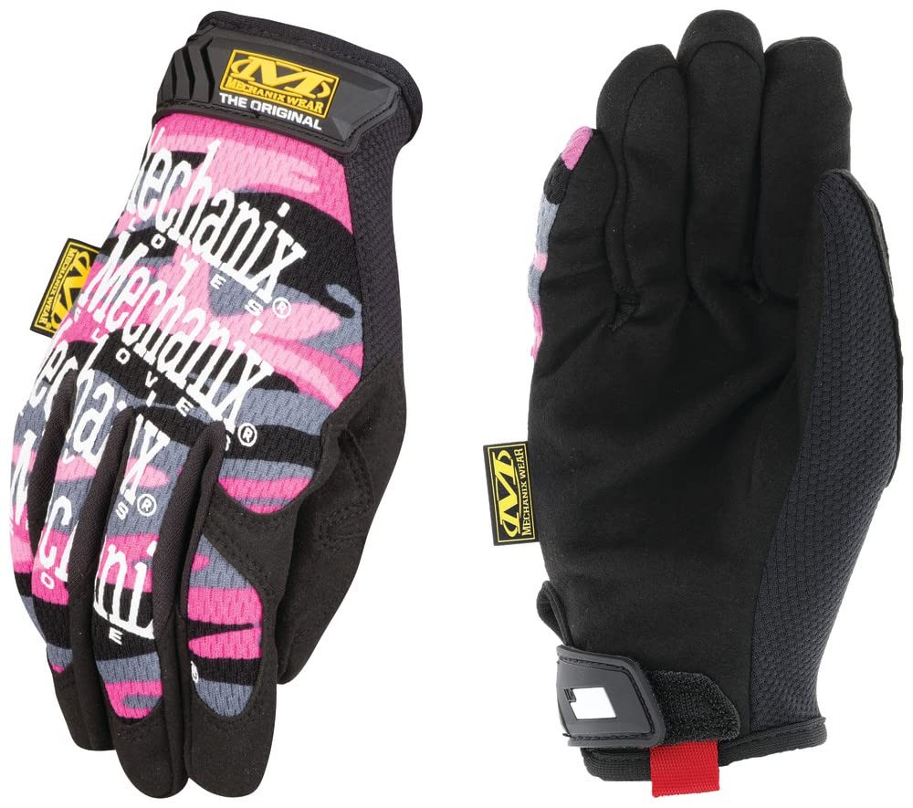 Mechanix Wear The Original Womens Pink Work Gloves Secure Fit Flexible Grip For