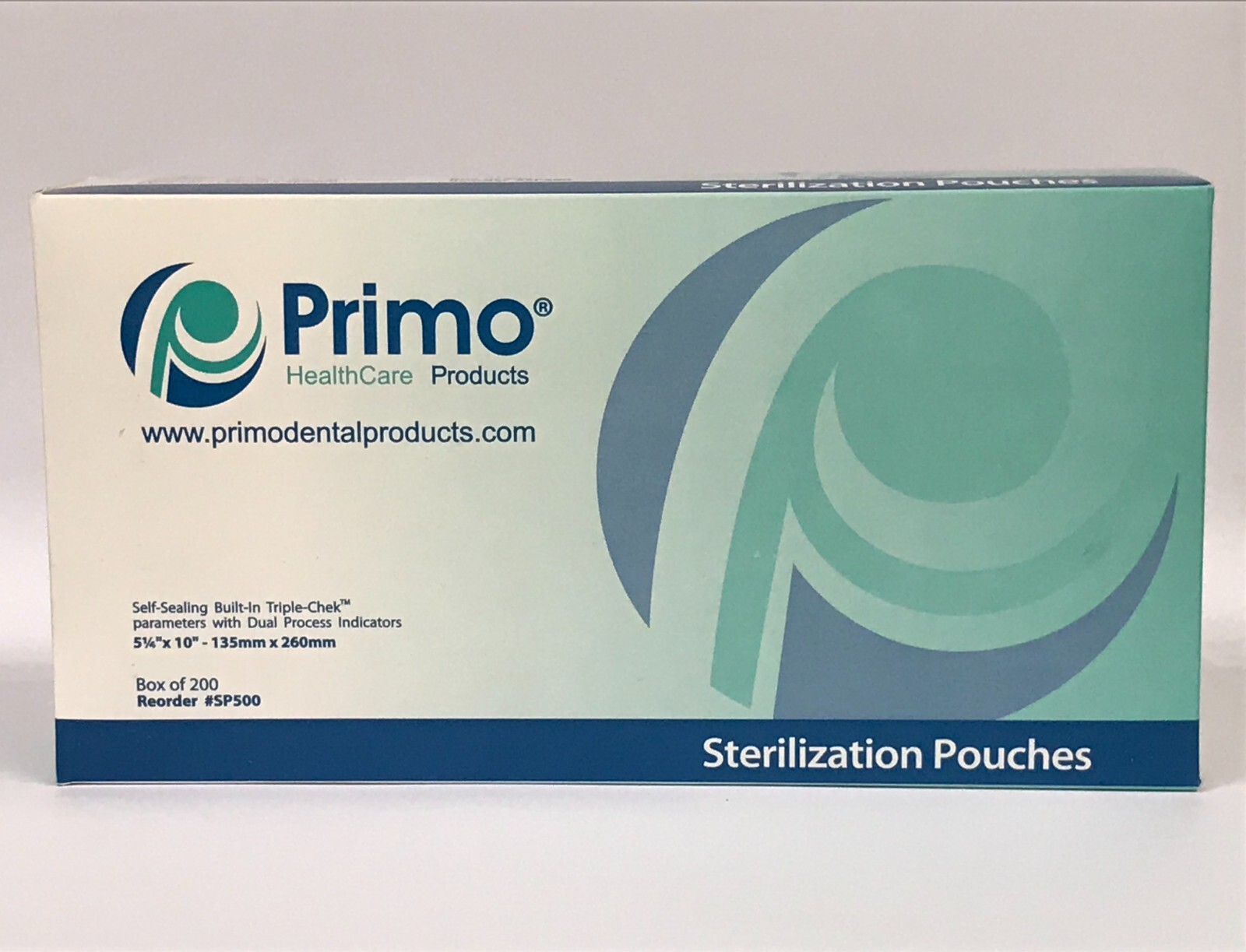 Primo Triple Chek Sterilization Pouch 5.25 x 10 (1000) Bags Dental Tattoo Nail