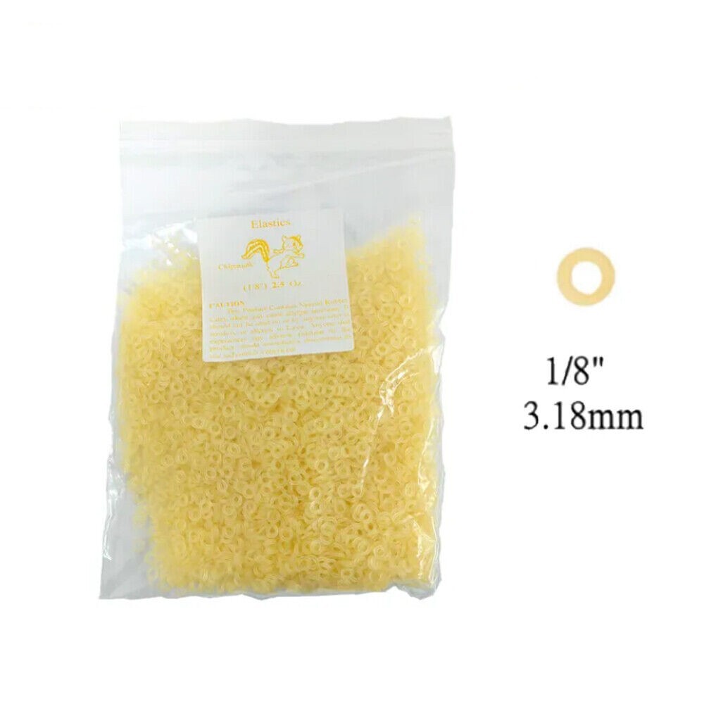 5000Pcs/Bag Dental Orthodontic Rubber Bands Elastics Ligature Ties 6.5OZ 5 Sizes