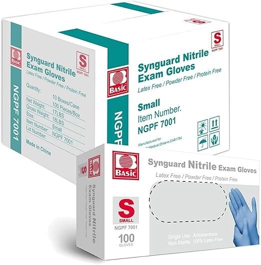 Nitrile Blue Exam/Medical Cleaning Gloves Powder & Latex Free 1000 PCS