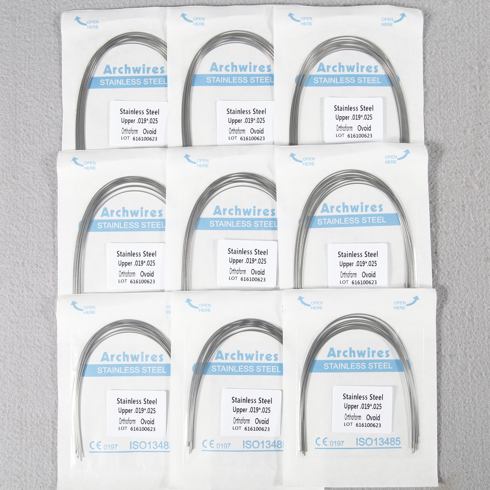 Dental Ortho NITI Arch Wire/Stainless/NITI Rectangular Arch Wire Full Sizes