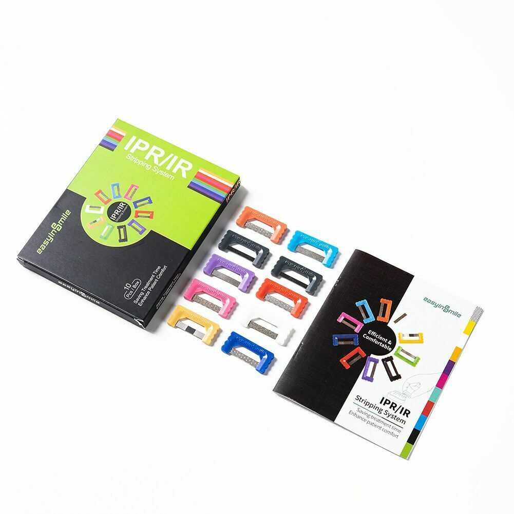 Dental Orthodontic Interproximal Reduction Strips Serrated File Quick Strip 10Pc
