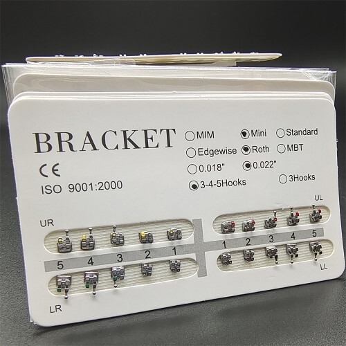 10 Packs Dental Orthodontic Brackets Braces Metal Min Roth .022 Hook 3 4 5 Hooks