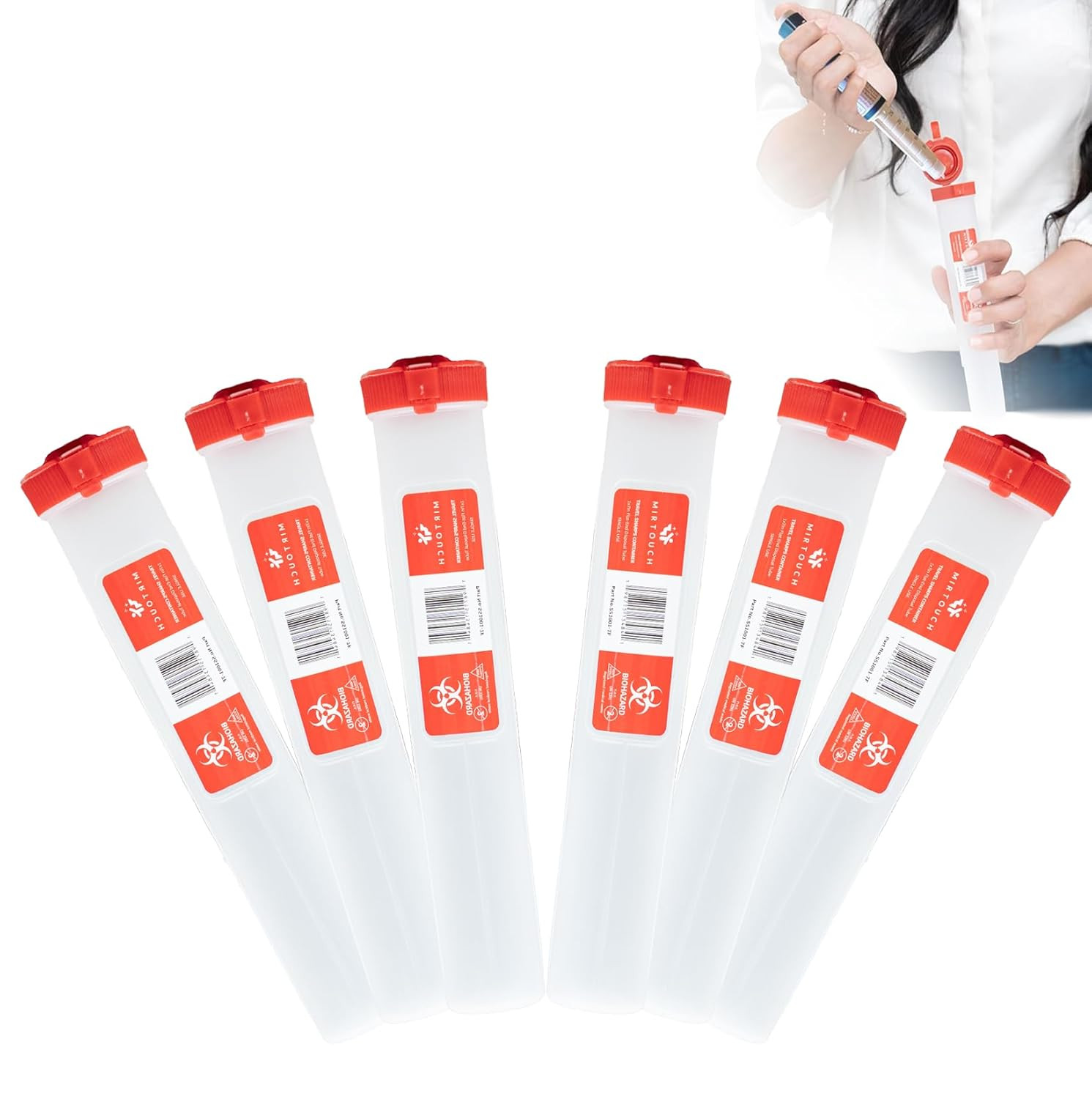 Travel-Sharps – Single Use Travel Sharps Container for Autopens Needles