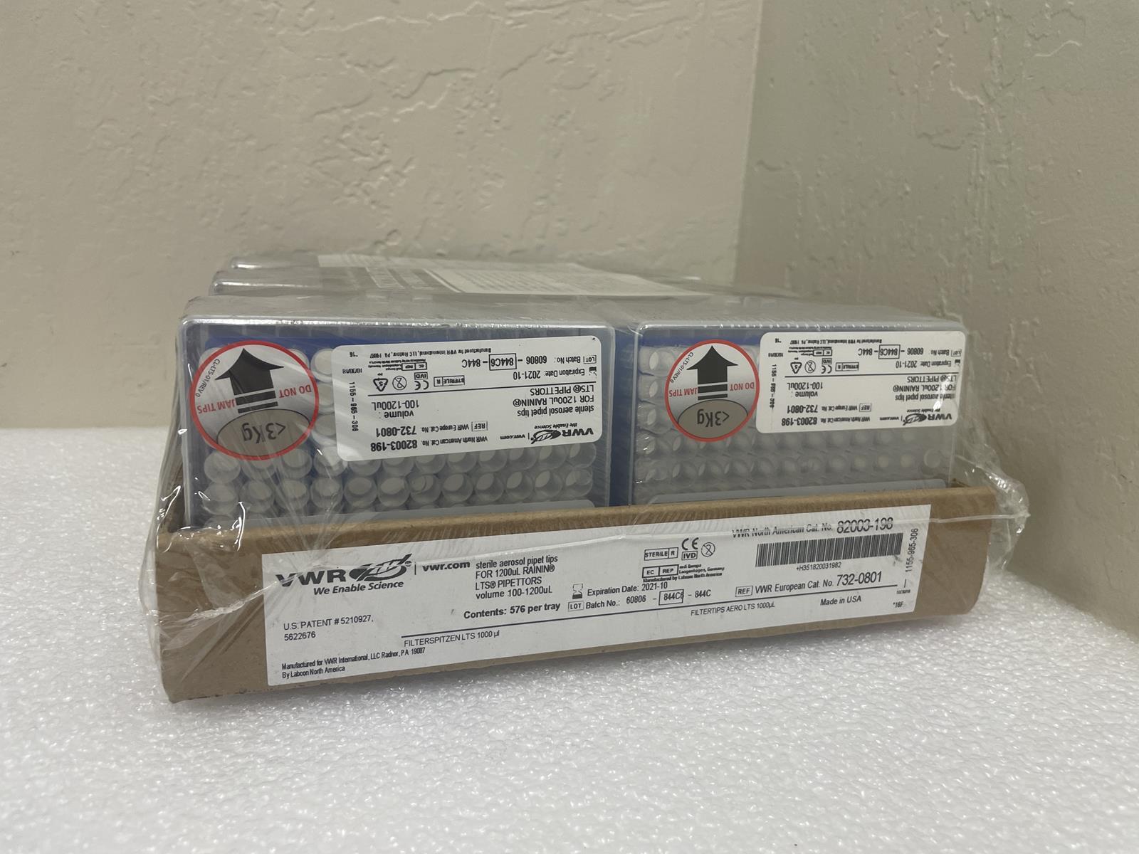 VWR 82003-198 TRAY OF STERILE AEROSOL PIPET TIPS