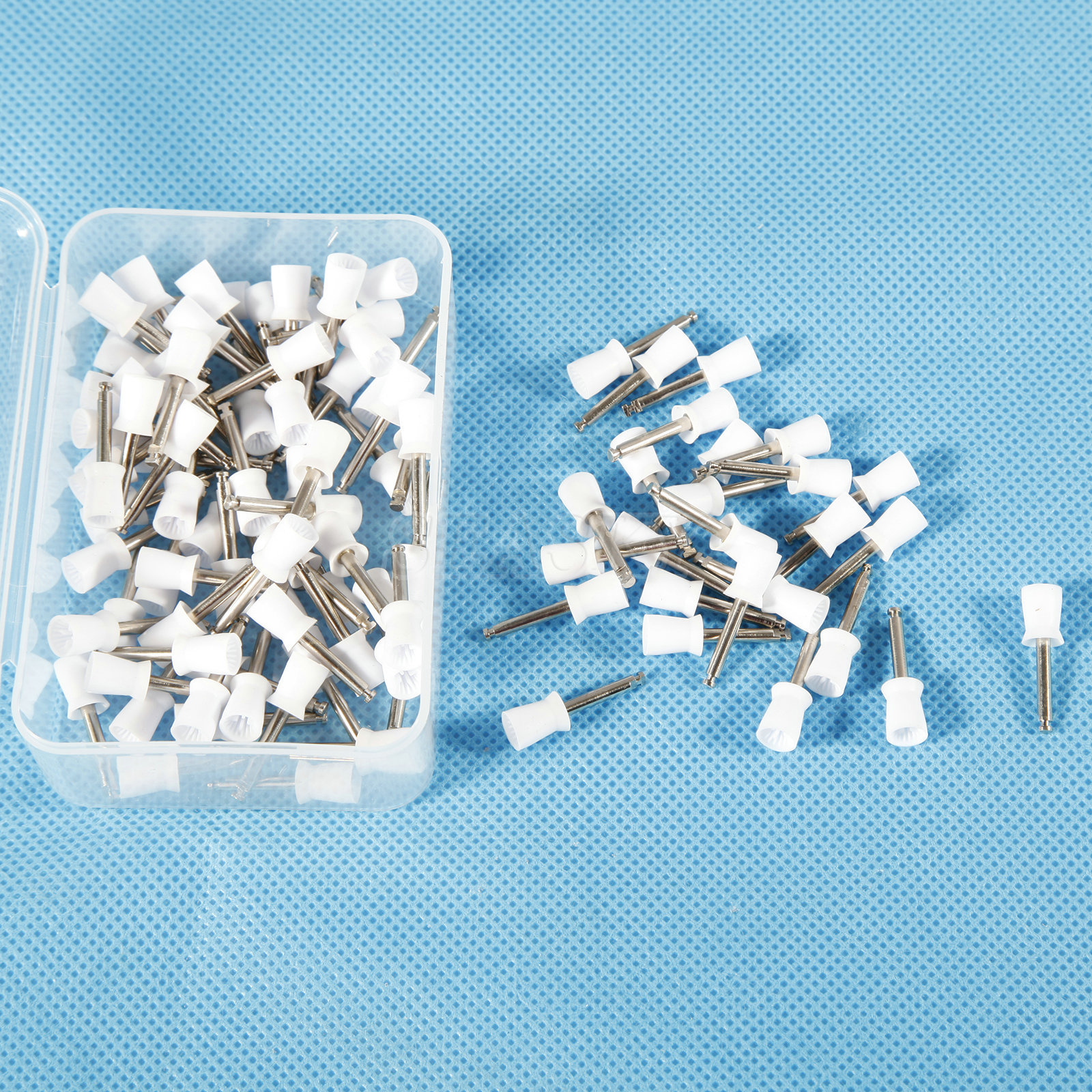 USA 300 pcs Dental Prophy Cup Polisher Brush Hard Rubber Polishing Tooth Latch