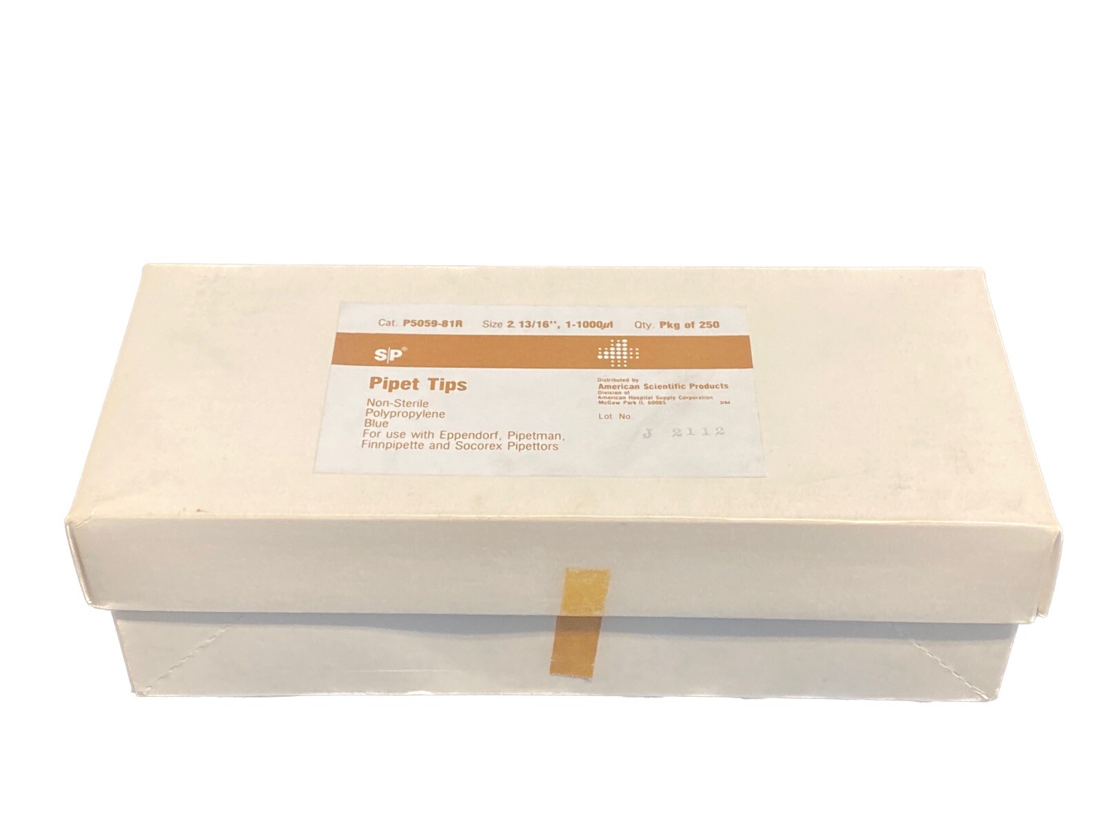 (250) SP 1000uL Polypropylene Pipette Tips Blue 2-13/16” 250/Tray P5059-81R