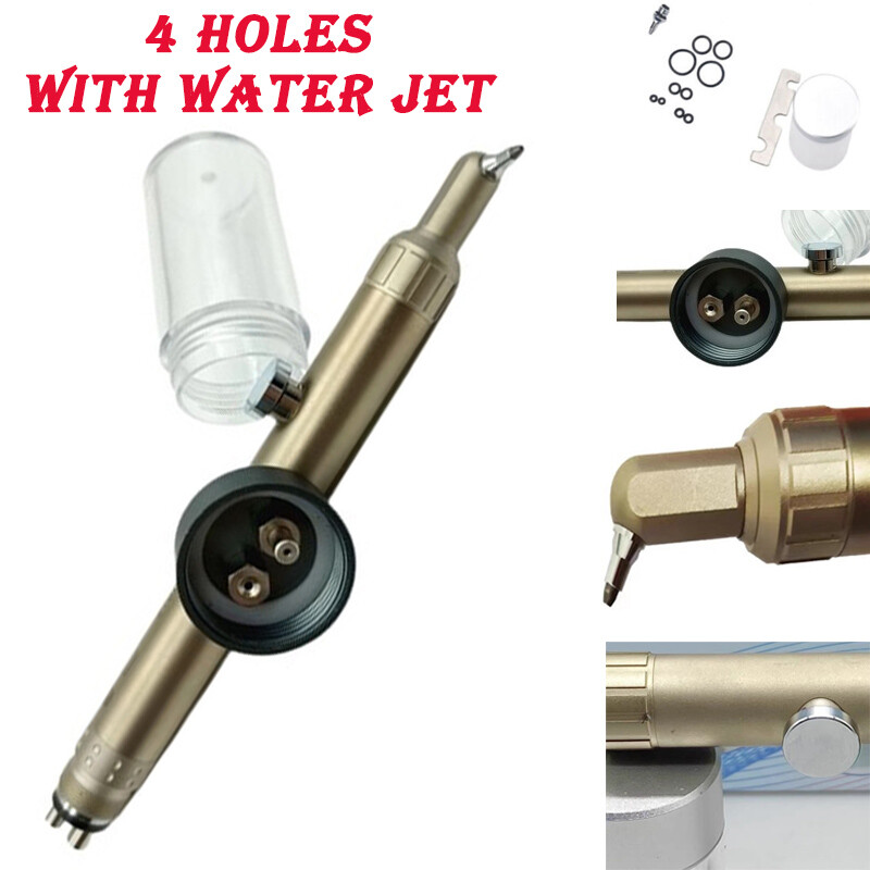 4 Holes Dental sandblasting gun aluminum oxide micro blaster with water cooling