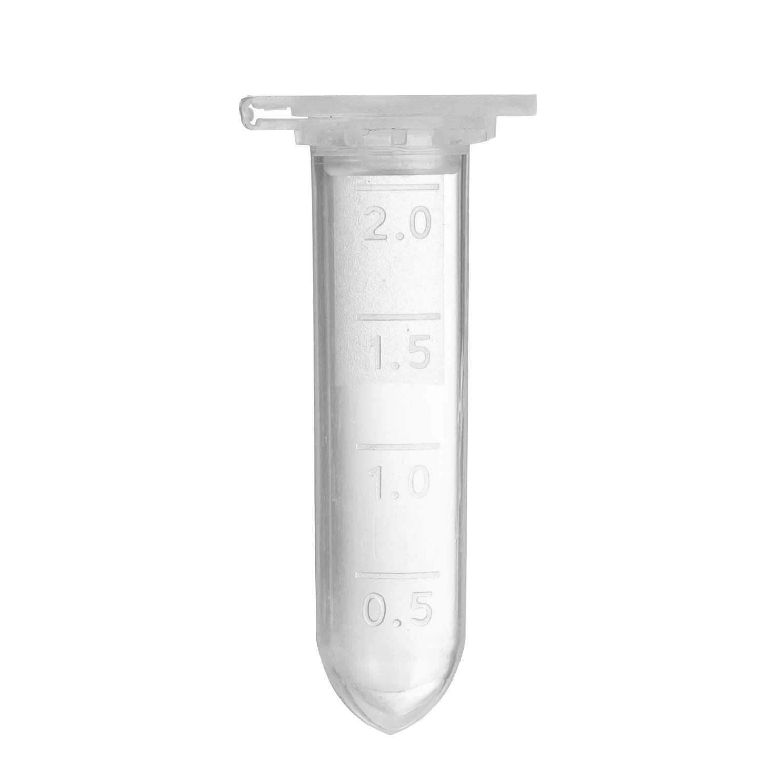 400 PCS 2ml Centrifuge Tubes Polypropylene Clear Graduated Cap Storage Vial