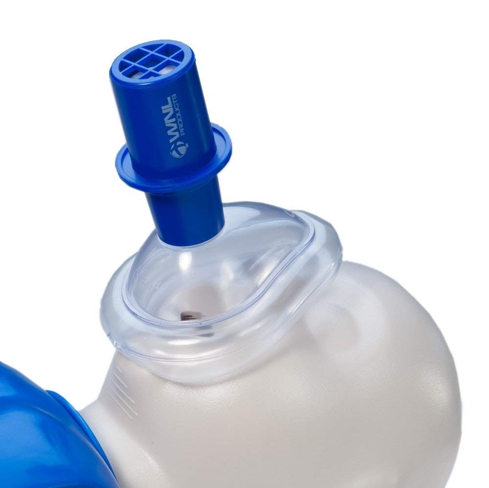 CPR Practi-MASK & Valve Combo Pack for Adults, Children & Infants – Fits All Tra