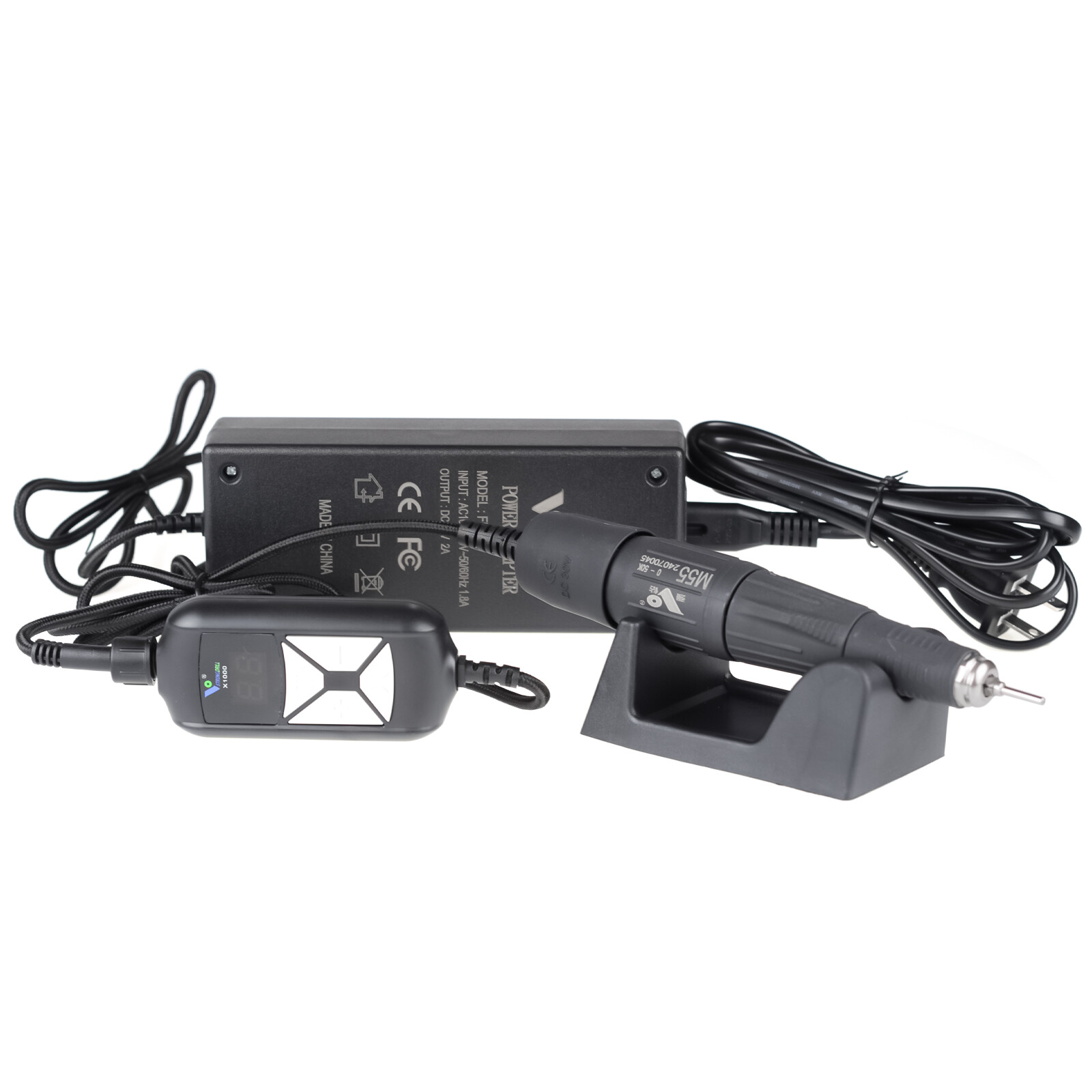 Portable Electric Micromotor Controller Manicure Grinder with 50K RPM Handpiece