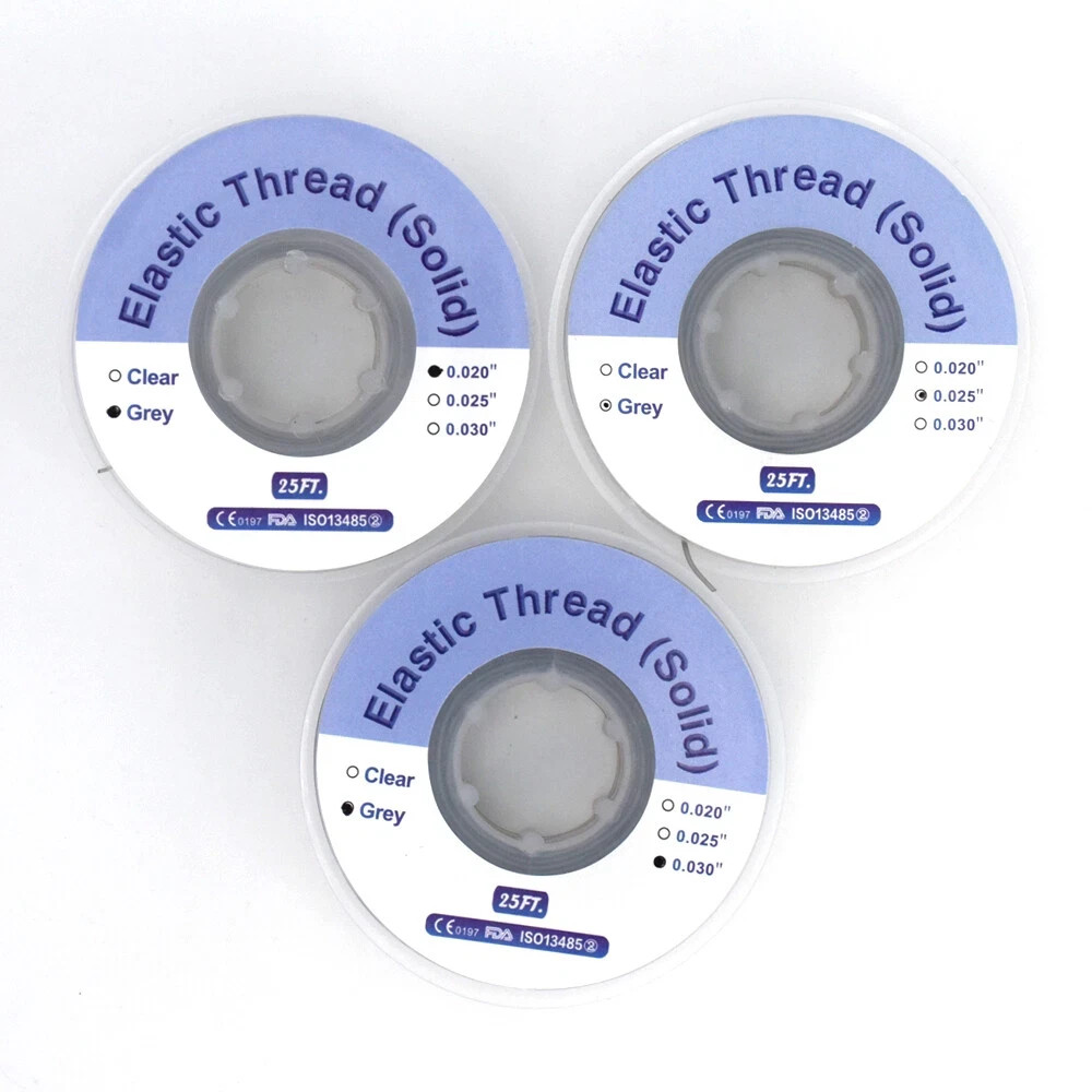 Dental Orthodontic Solid Elastic Thread Power Tube Archwires Wires 020/025/030