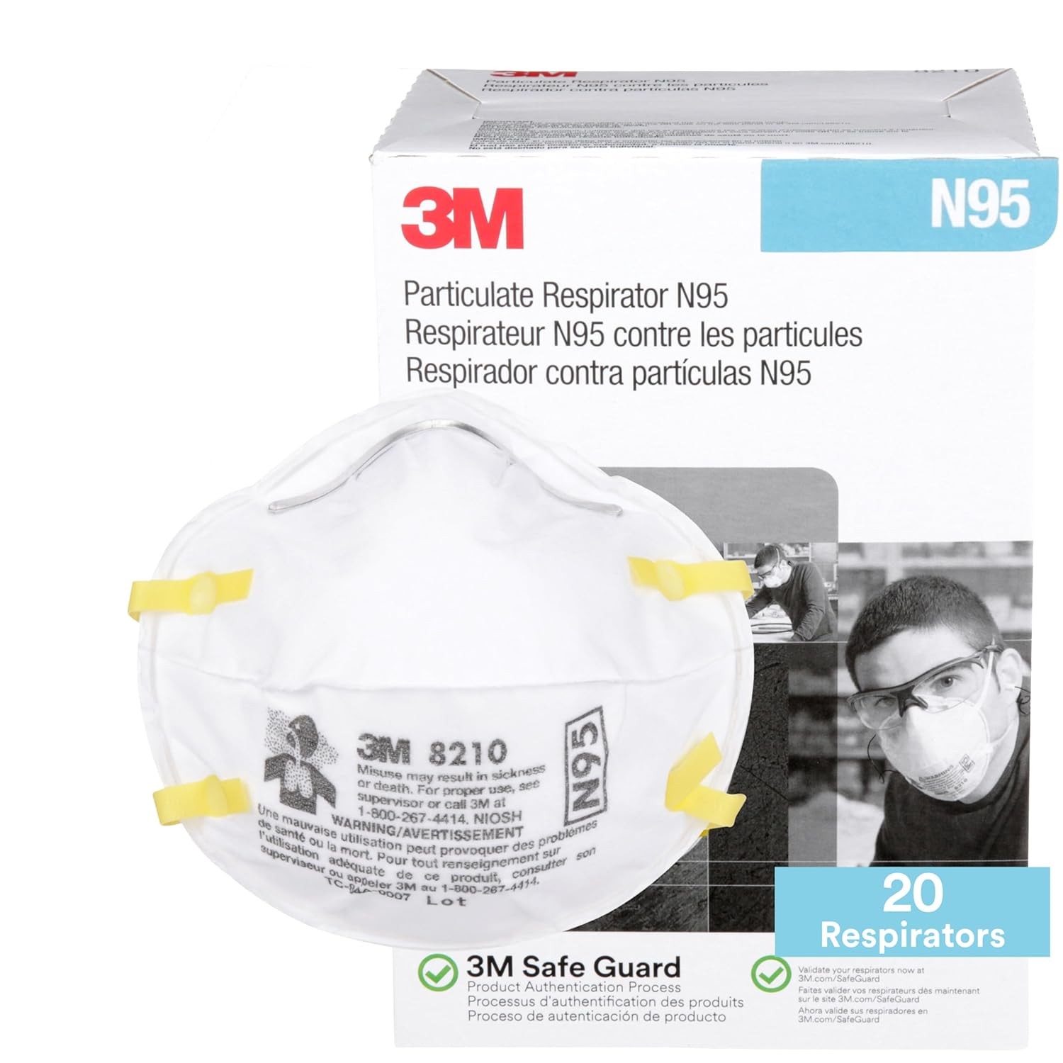 N95 Face Mask Disposable Respirator Safety Pack