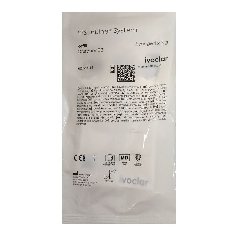 *1-Pack* Ivoclar Vivadent IPS InLine Opaquer B2 System A-D 3g Refill 593166