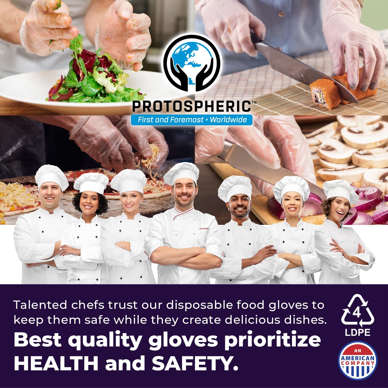 Disposable Gloves for Food Prep Super Poly Kitchen Grade Food Safe Gloves P…