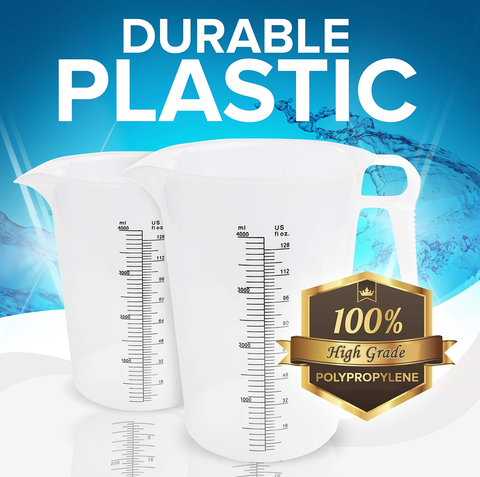 ACCUPOUR 8oz (250 mL) Measuring Pitcher, Plastic, Multipurpose – 8oz, Clear