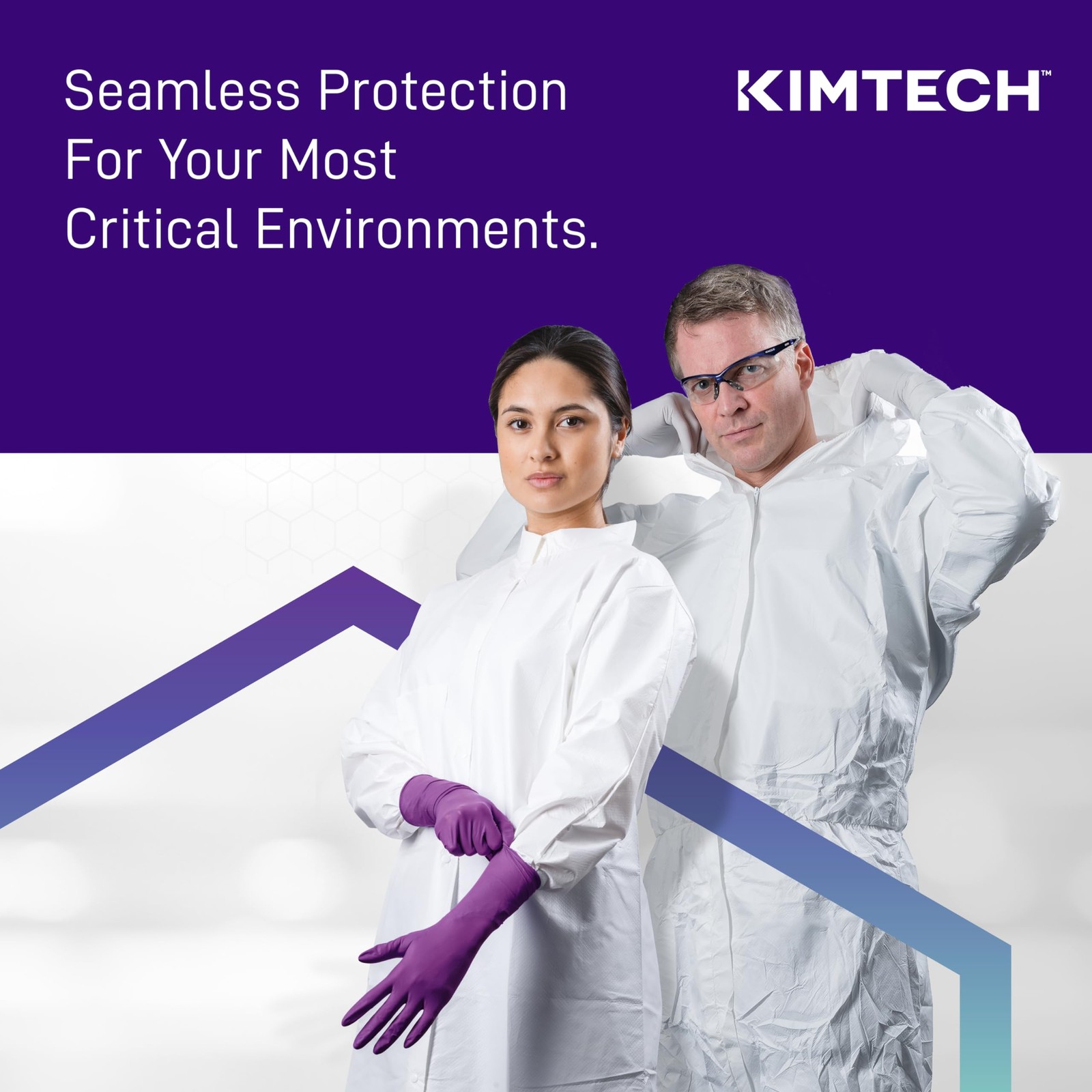Kimtech™ Purple Nitrile™ Exam Gloves (55084), X-Large (Pack of 90),