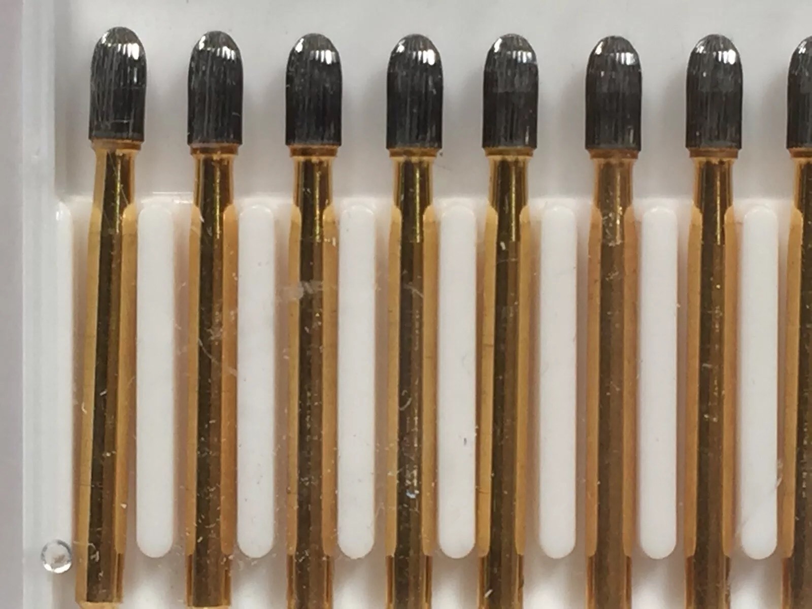 T & F #9406 Egg GOLD Fine Polishing Burs 30 Blade Carbide 10pk Made in The Usa