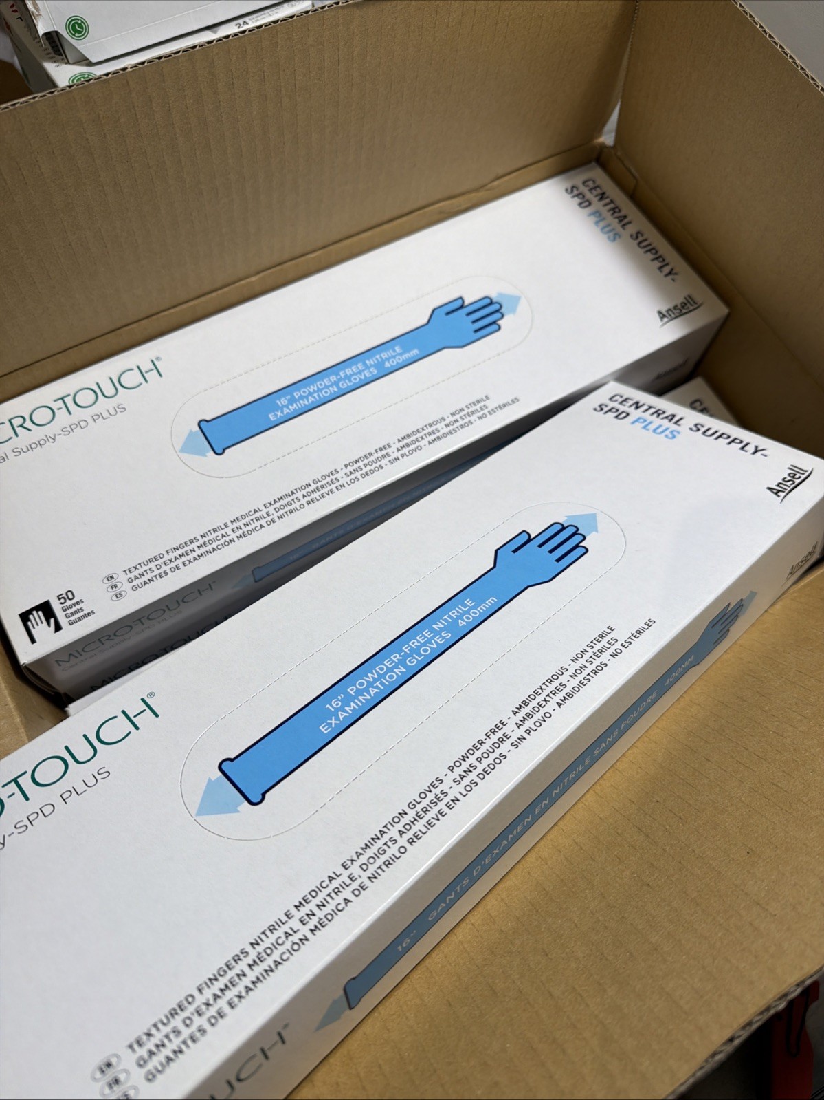Ansell Micro-Touch Central Supply SPD Plus ULNCS-1 Small 500 Nitrile Gloves