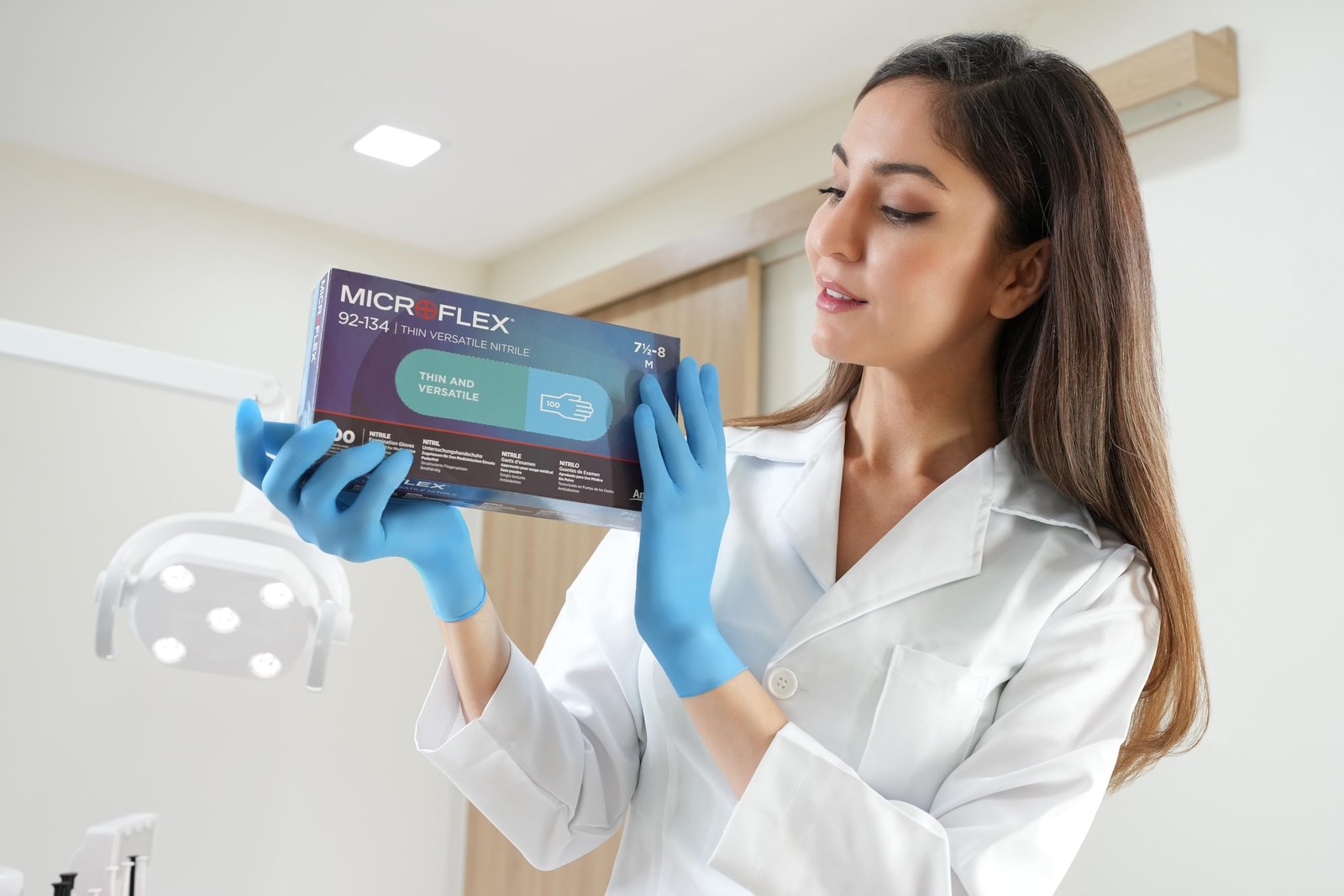 Blue Nitrile Disposable Gloves Medium Pack Of 100 Latex Free For All Uses