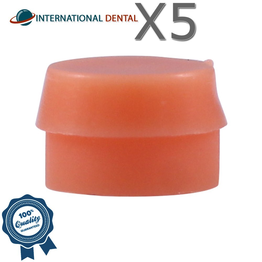 5 Soft Silicone Caps Ø2.5mm For Ball Attachment Overdenture Dental Fixture