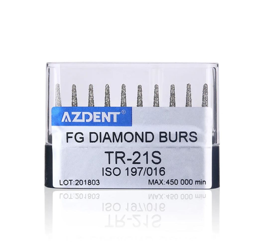 AZDENT TR-21S Dental Super Coarse Diamond Burs Drills FG For High Speed use