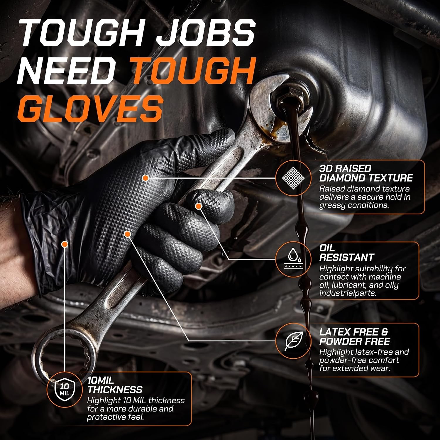 Extra Thick Disposable Work Gloves