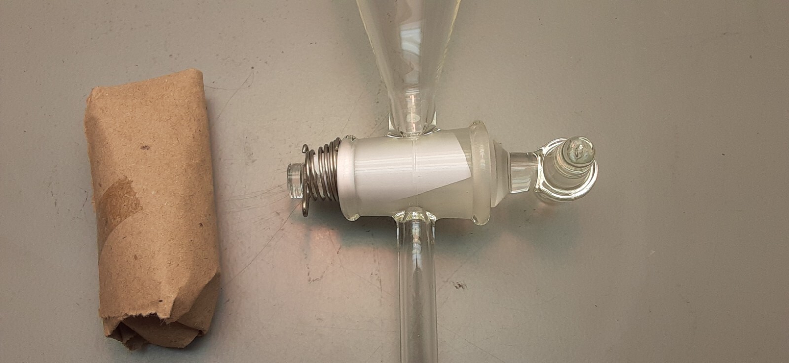 SYNTHWARE 500ml Glass Separatory Funnel #27 F780500