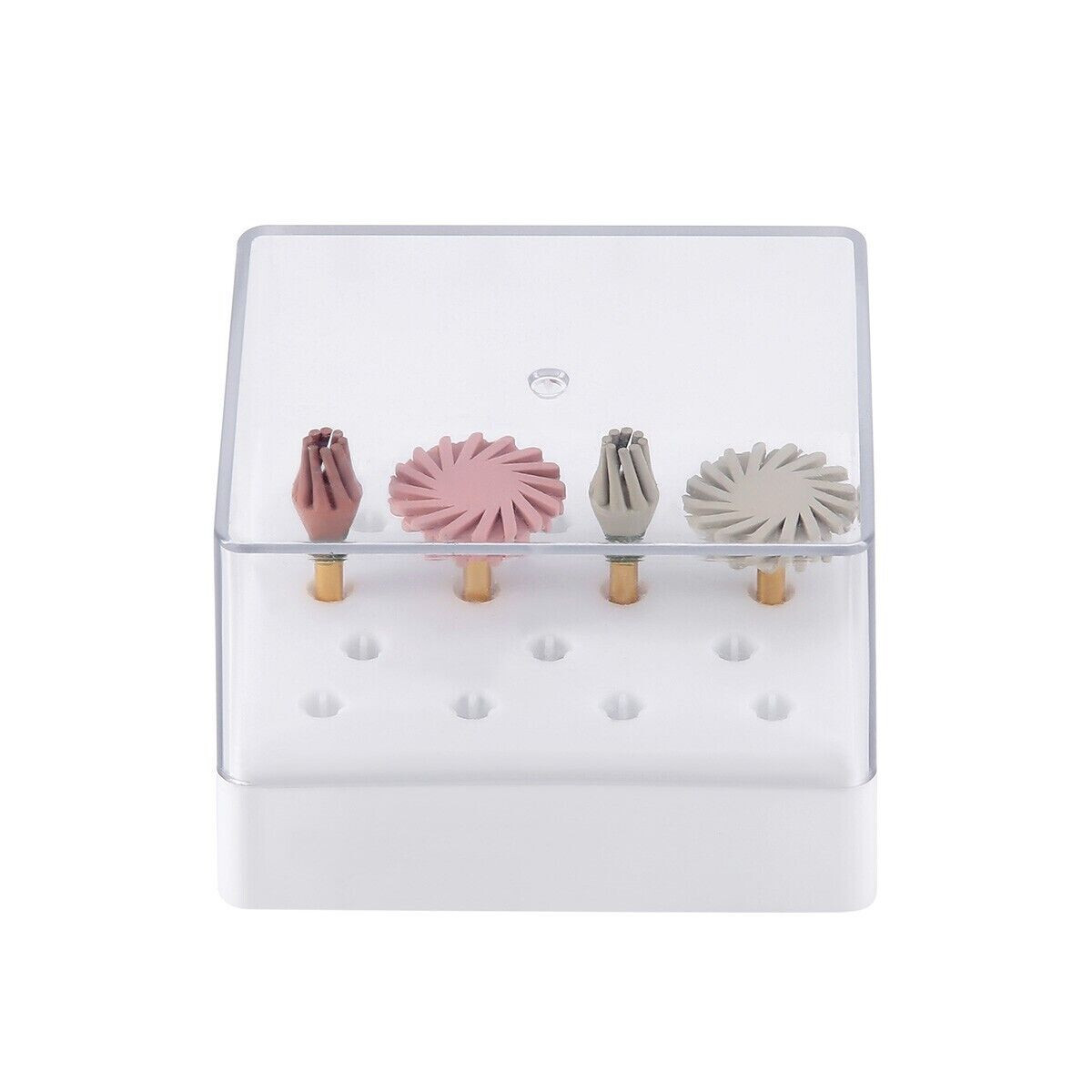 4/box Dental Composite Polishing Wheels Discs Point Silicone Diamond Medium/Fine