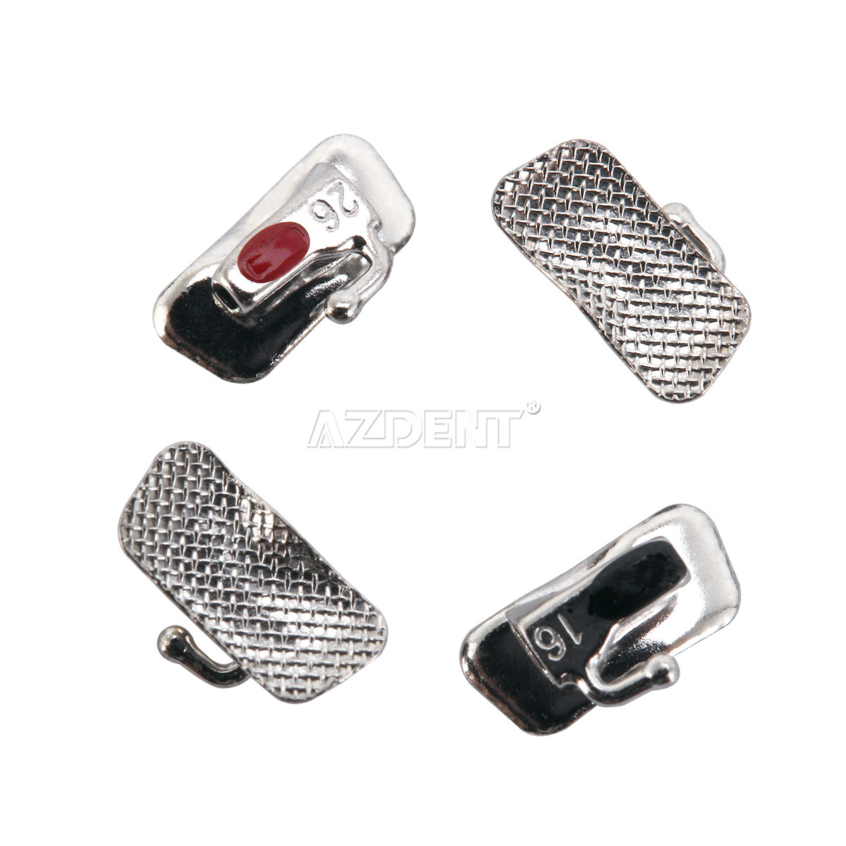 200Pack Dental Orthodontic Bondable Buccal Tubes 1st Molar Roth 0.022 Marked