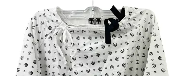 Magnus Care Unisex Nursing Clinics Hospital Cotton blend Patient Gown White O/S