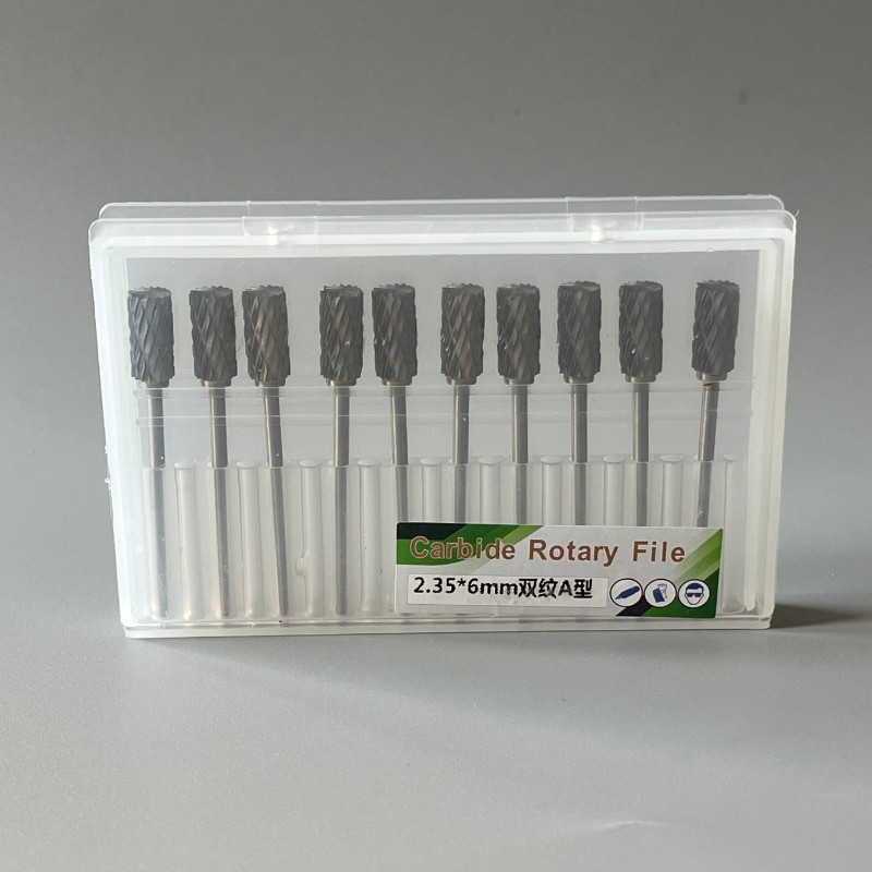 10 Pcs Dental Lab Polishing Bur Drills Tungsten Steel Carbide Burs Burrs 2.35MM