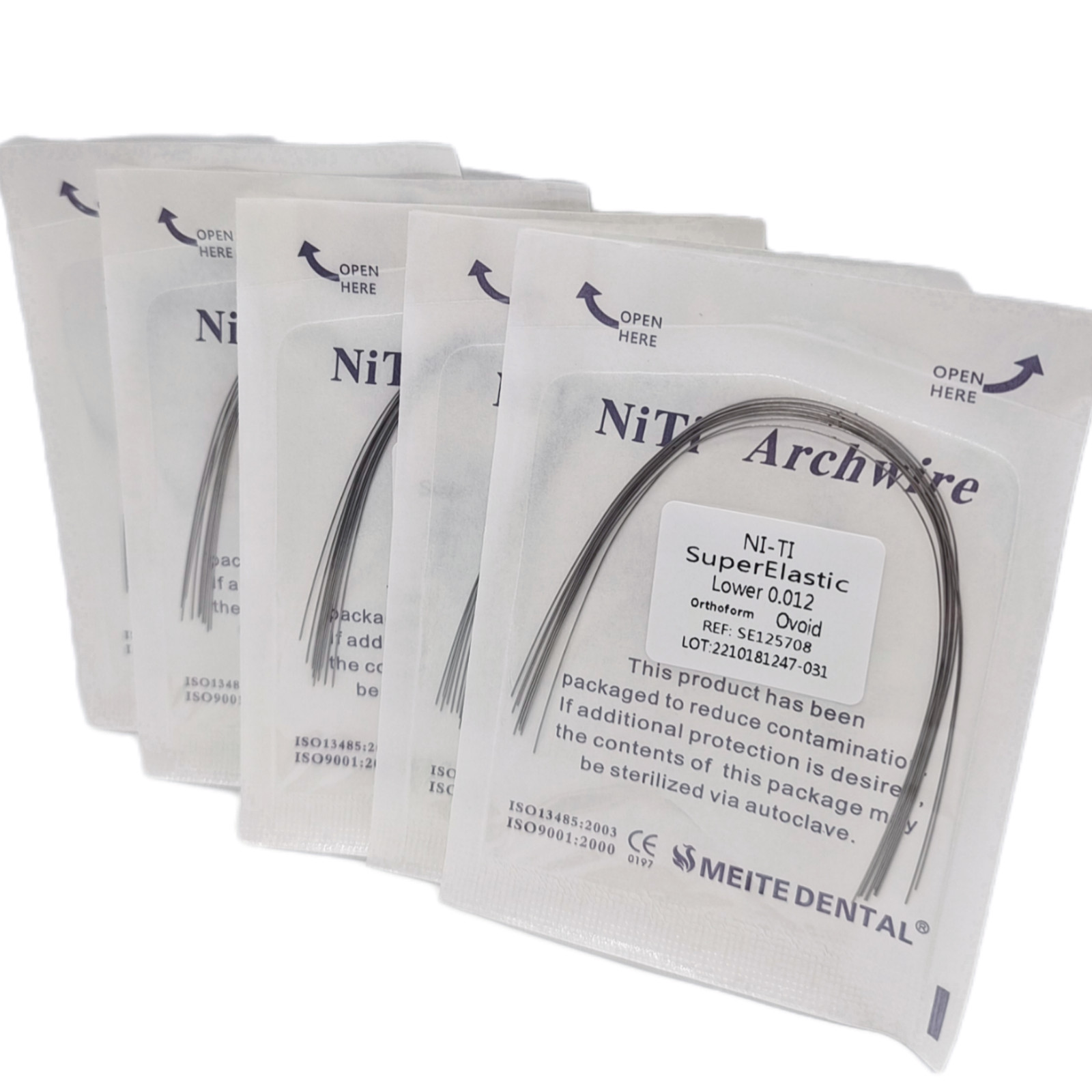 Dental Orthodontic Brackets Braces /Supper Elastic Niti Arch Wires