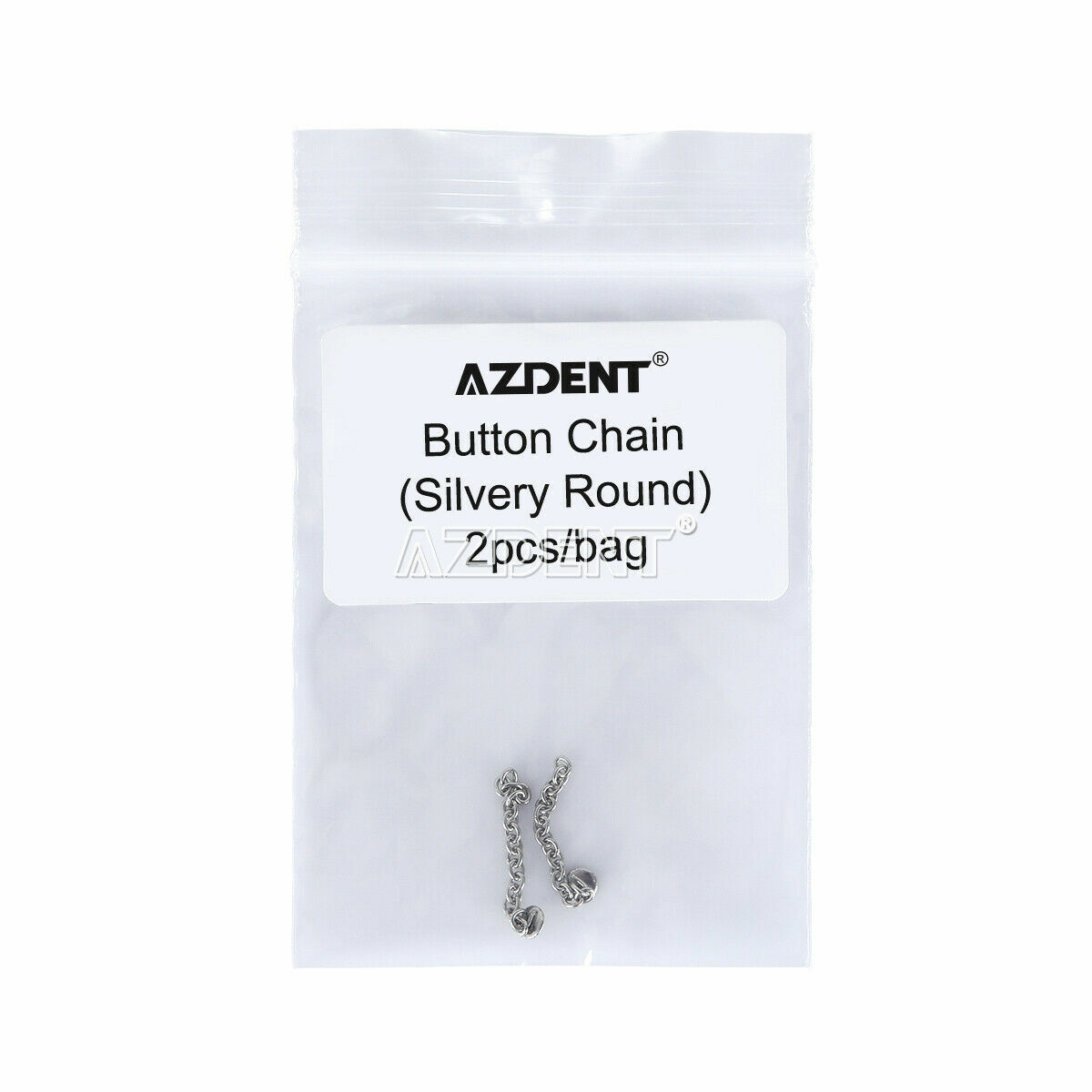 Dental Orthodontic Traction Button Chain Round Silver/Gold Plated