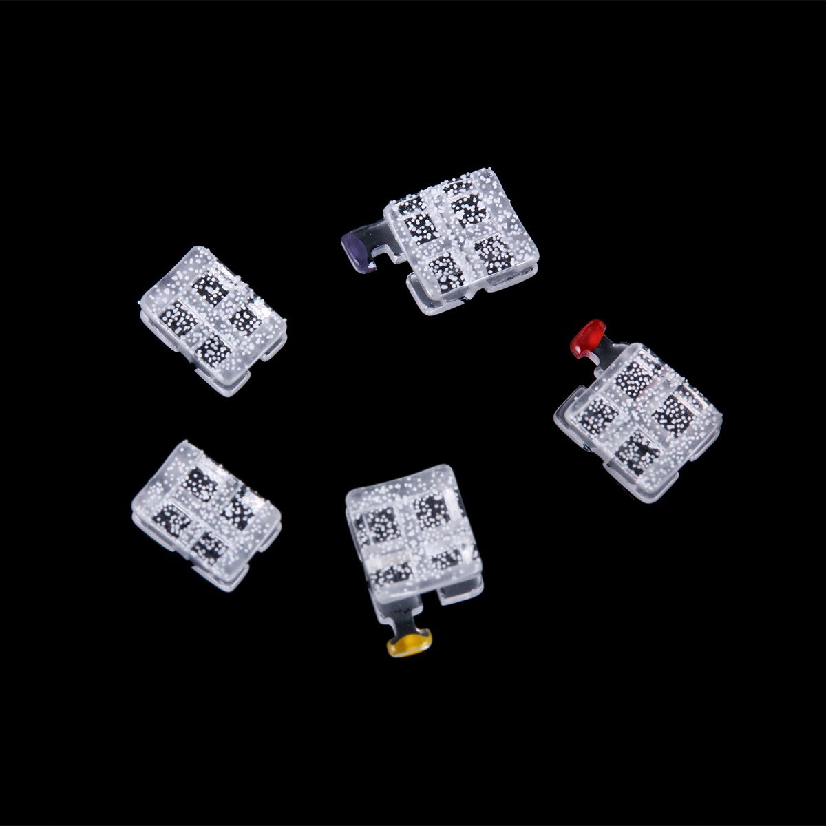 Dental Orthodontic Brackets Monocrystalline Sapphire Mini Roth 022 Hooks 345