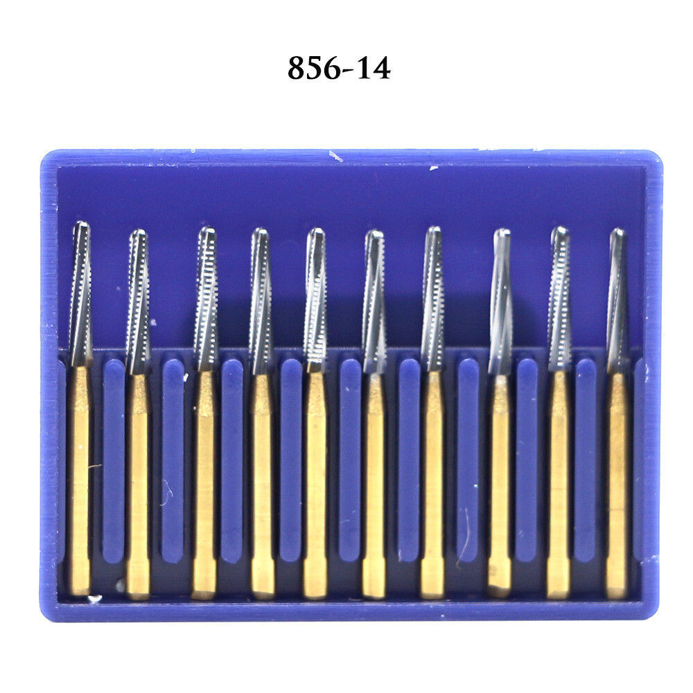 27 Type Dental Polishing Trimming Finishing Debonding Gold Carbide Tungsten Burs