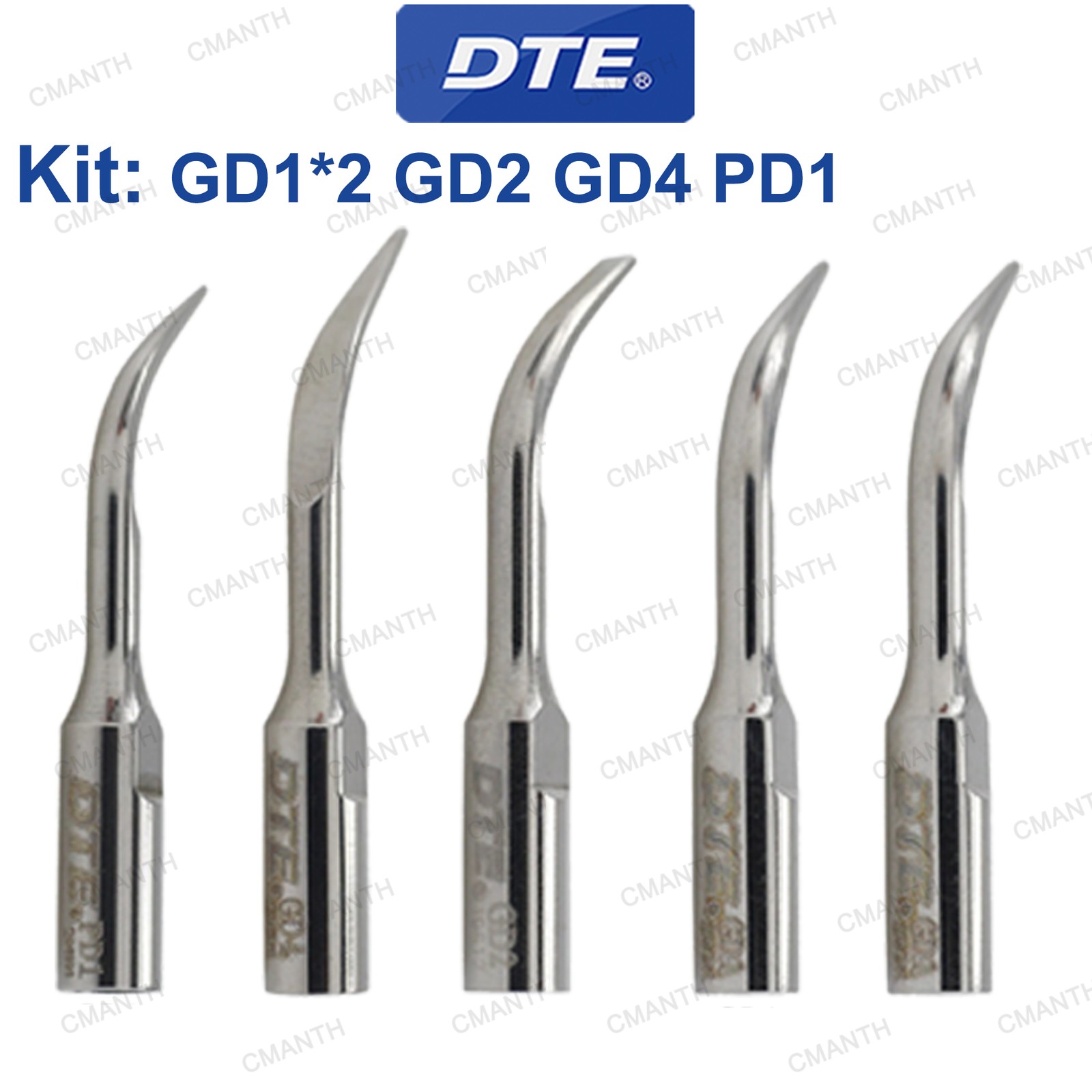 Woodpecker DTE Dental Ultrasonic Scaler Handpiece HW-5L HD-7L Scaler Tips G1 GD1