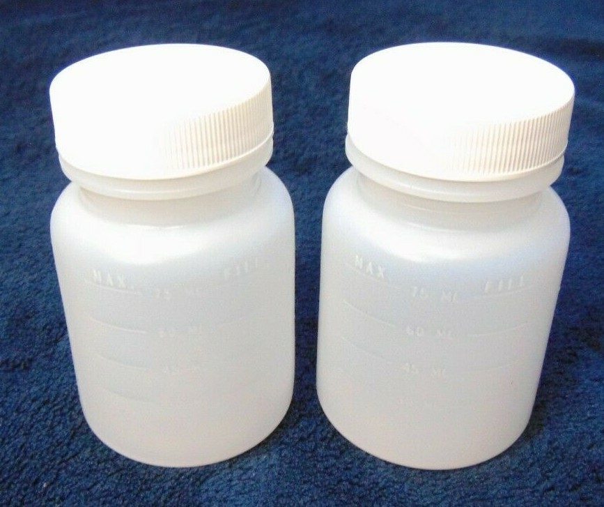 Collection Bottles Urine Sample, Crafts Lot of 12PCs (1x Boxe of 12 ) 75ml