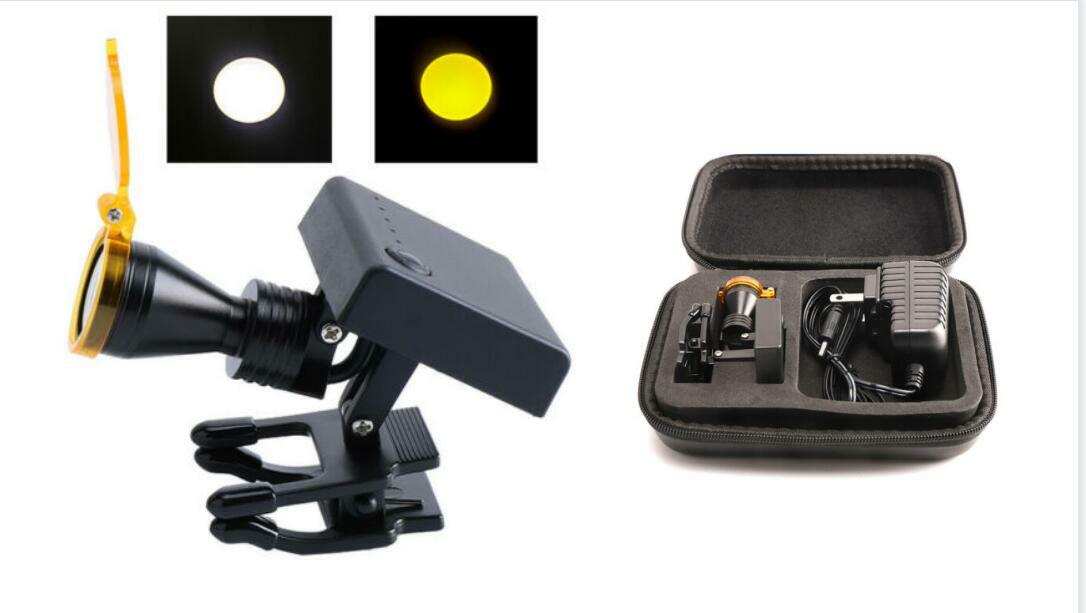5W Dental Wireless High Brightness LED Headlight with Optical Filter Clip DY-011