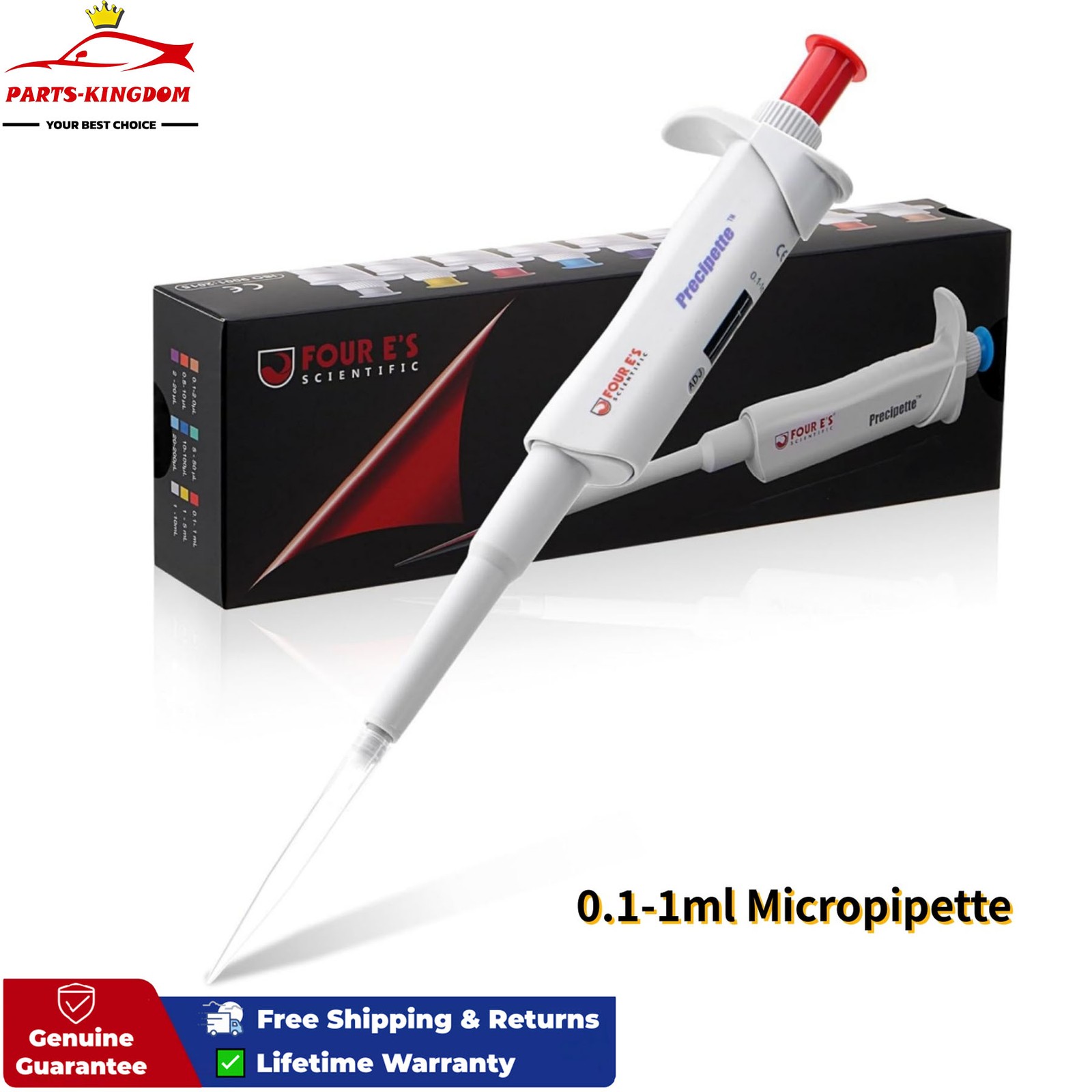 New 0.1-1ml Lab Micropipette Adjustable Manual Pipette Single Channel Pipettor