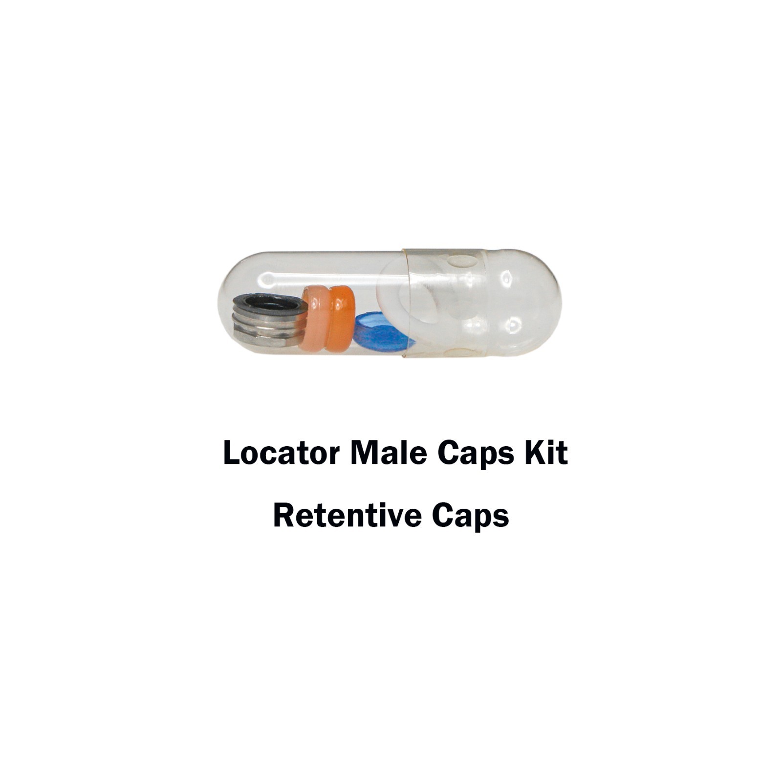 US Dental 5Pcs/set Overdenture Attachment Locator Retention Cap Male Cap Inserts