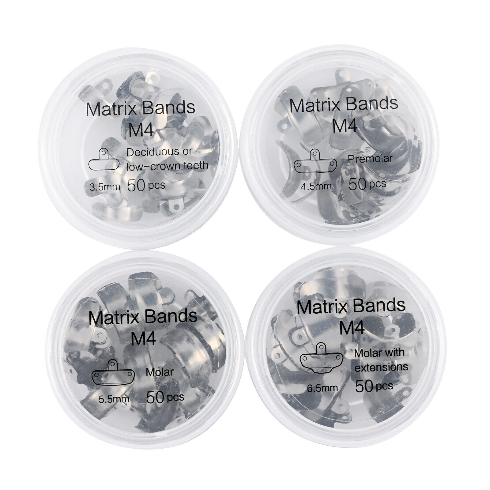 Dental Matrix Bands Sectional Matrices Contoured Refill 3D Holes Fit Garrison