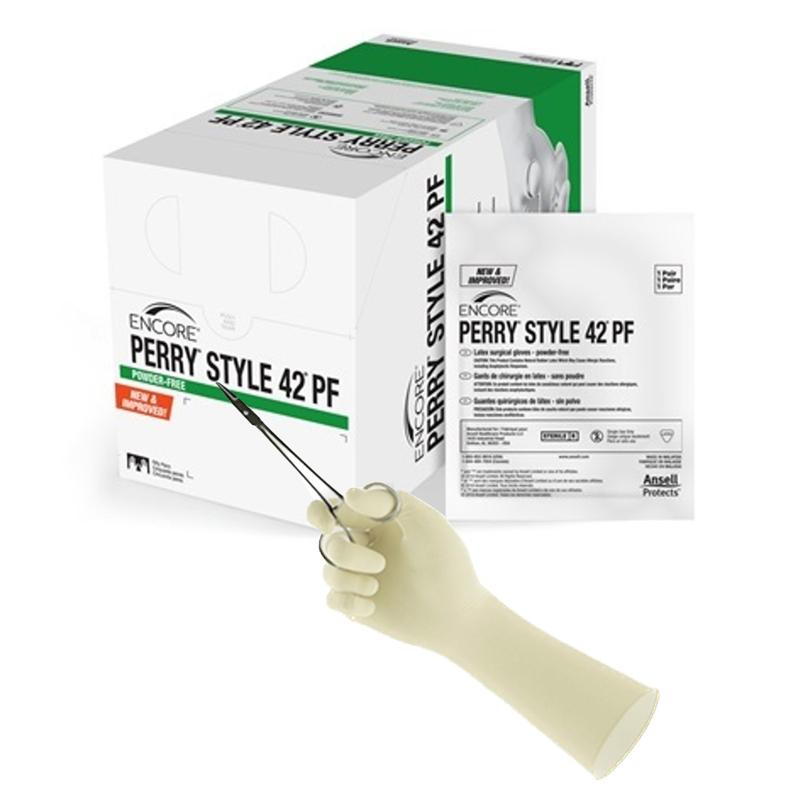 ENCORE Perry Style 42 PF Latex Surgical Glove – 50 per Box