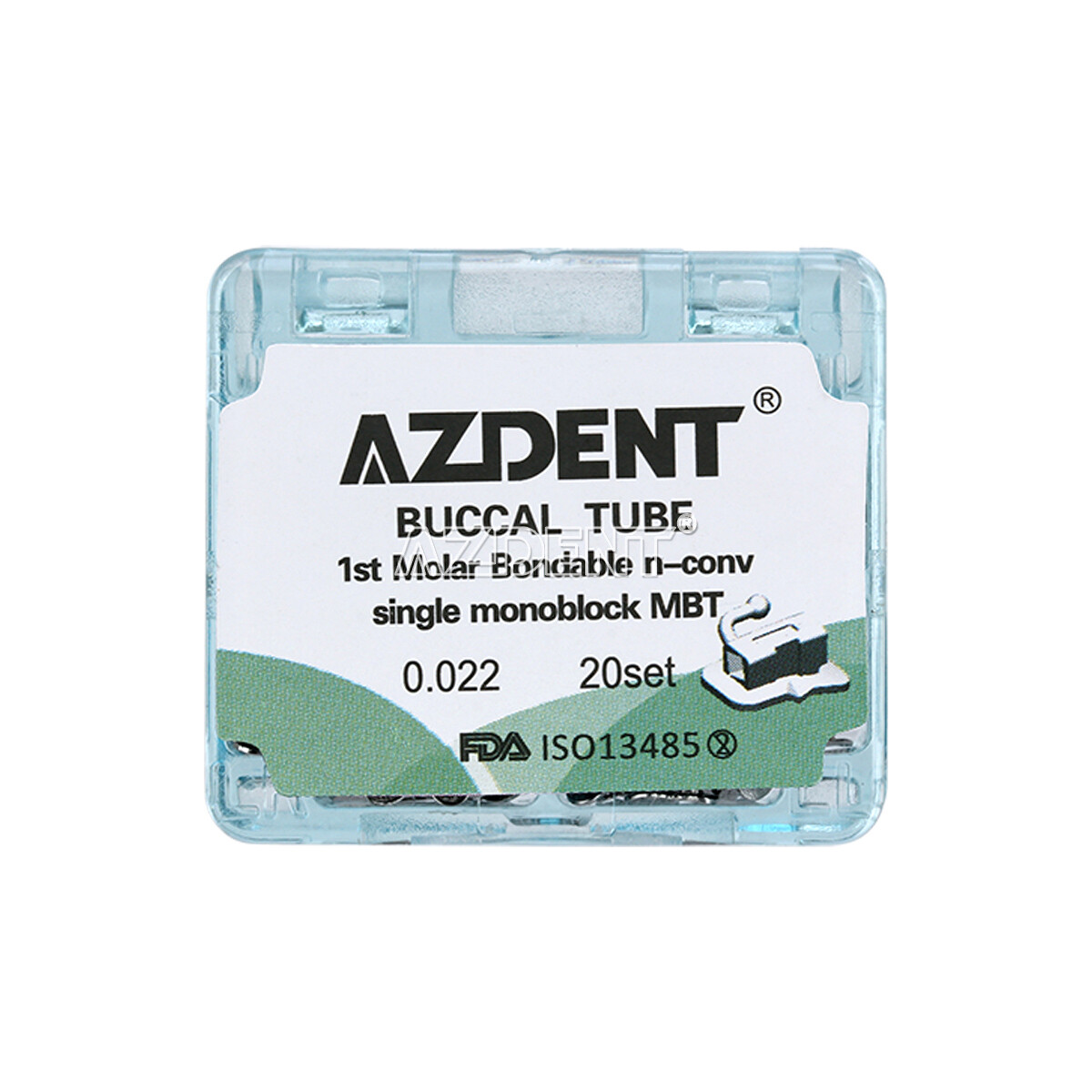Dental Orthodontic MBT.022 1st Molar Buccal Tube Monoblock Bondable Non-conv