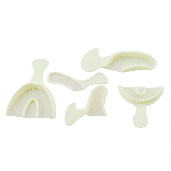 50 Pcs/Pack Dental Registration Disposable Impression Bite Trays F/A/P/Q/S New