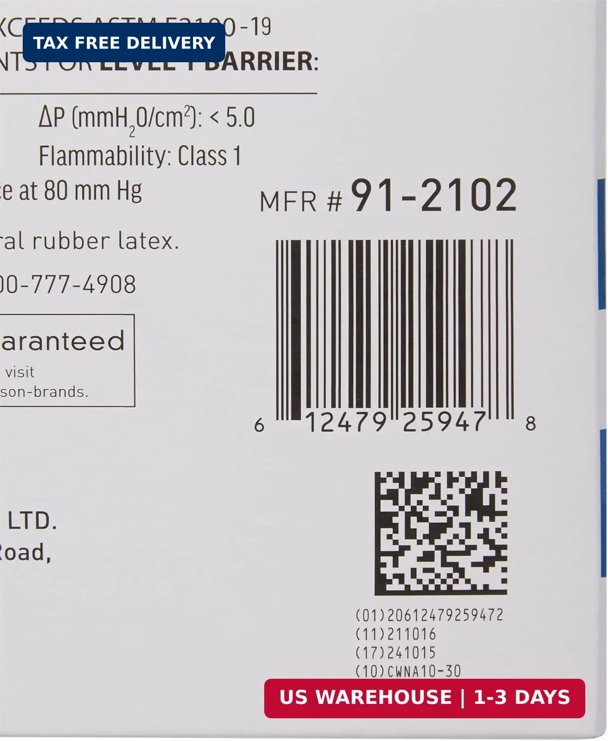 McKesson Procedure Mask Pleated 91-2102