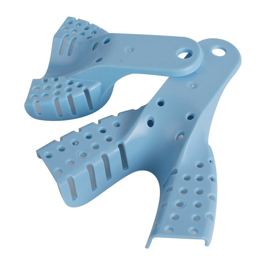 Dental Impression Tray Perforated Plastic Upper Lower (CHOOSE SIZE) 1 Bag of 12