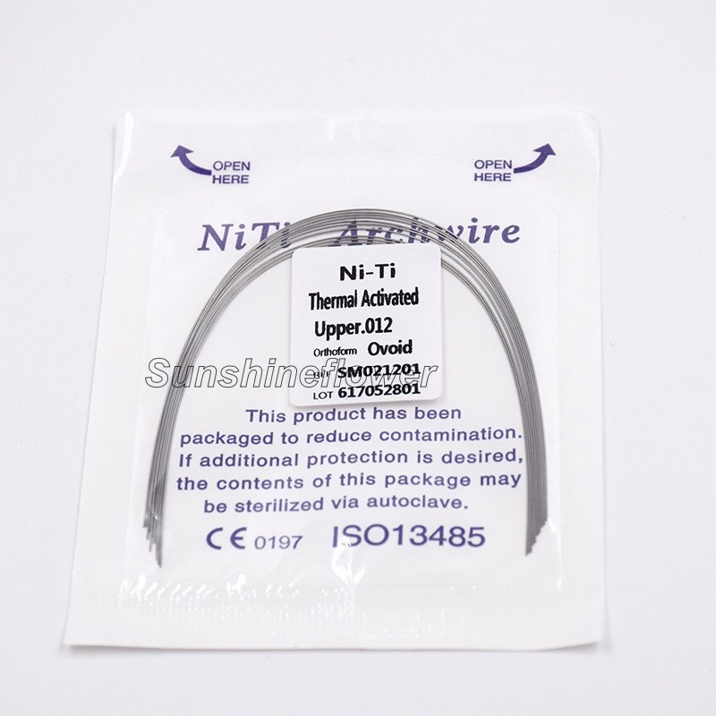 Dental Orthodontic Niti Arch Wires Heat Thermal Activated Round 012-020 ALL SIZE
